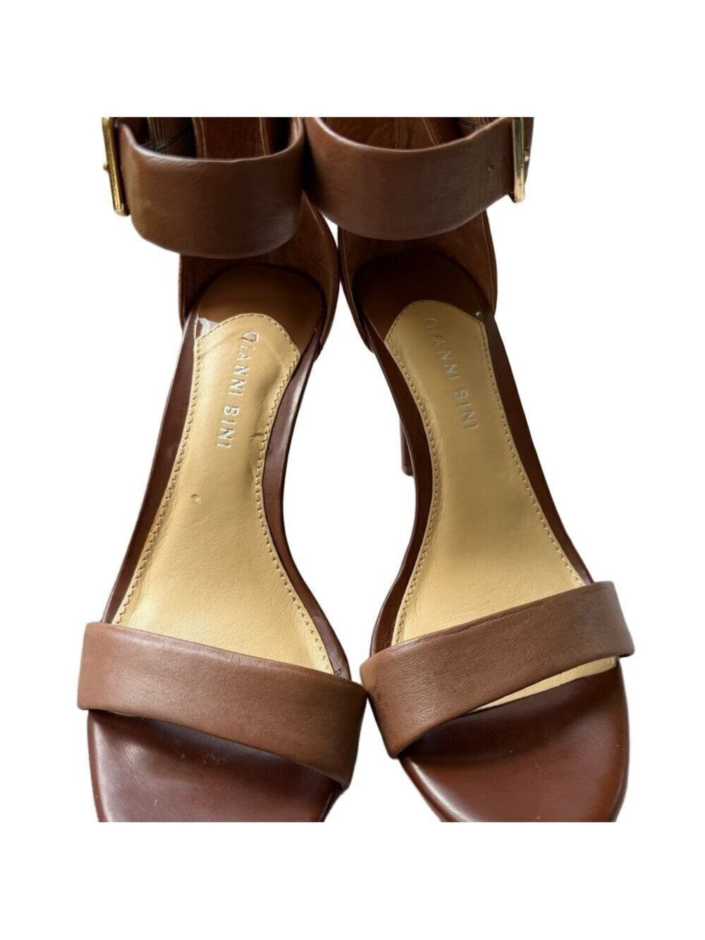 Gianni Bini Brown Heeled Sandals